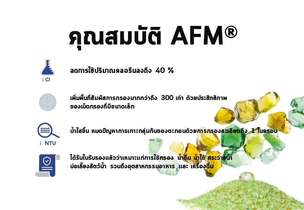 สารกรองแก้ว SWISS THAI WATER SOLUTION AFM เกรด 1 NG ขนาด 25 กก._7