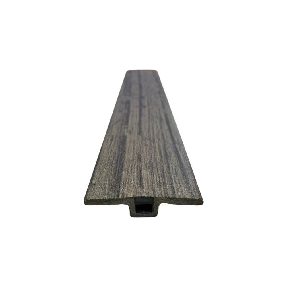 ตัวจบระดับเดียวกัน (T-JOINT) PVC I.D.DECORATION รุ่น 306 ขนาด 6 X 25 X 2400 มม. สีเทา