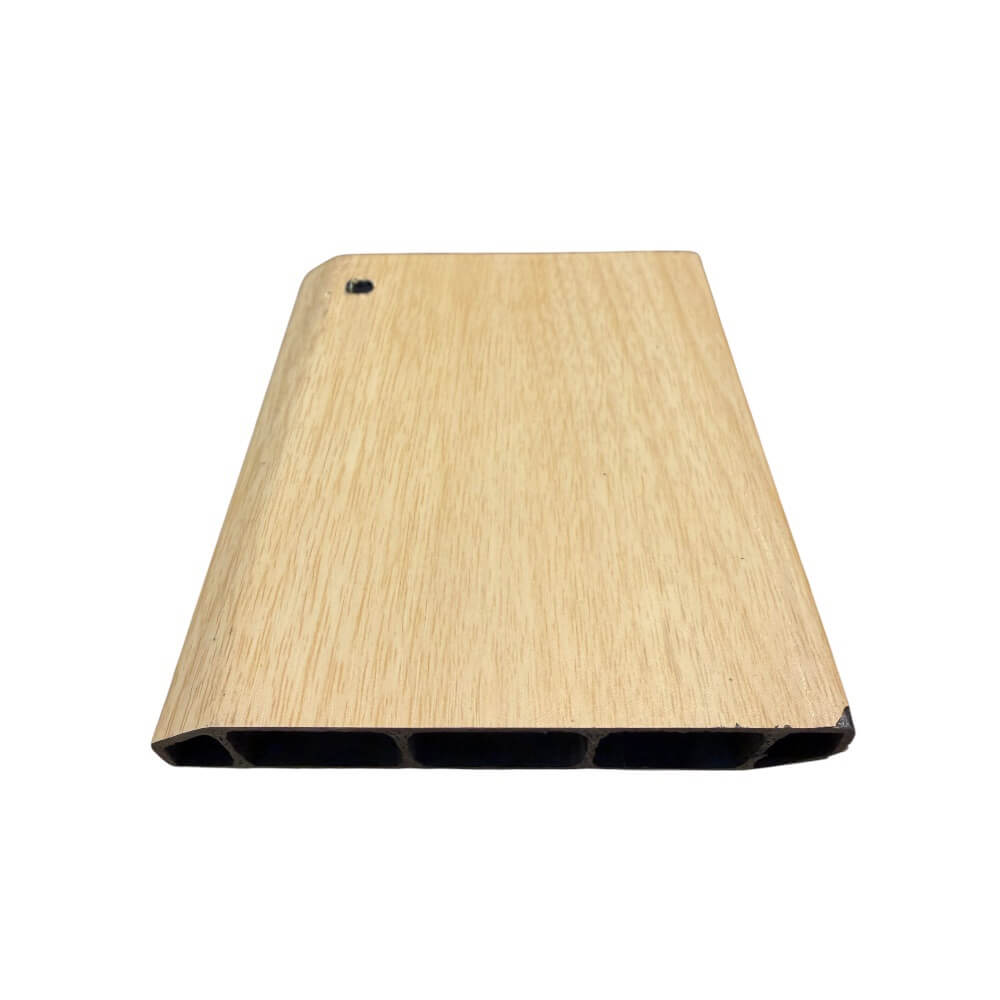 บัวพื้น PVC I.D.DECORATION รุ่นบาง 039 ขนาด 9.5 X 1.5 X 300 ซม. สีครีม หนา 4 นิ้ว