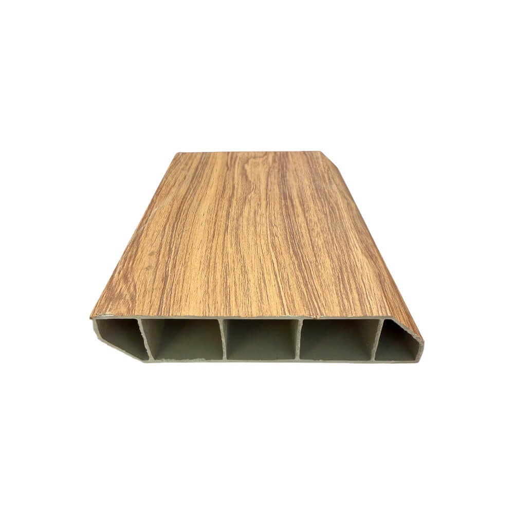 บัวพื้น PVC I.D.DECORATION รุ่น 025 ขนาด 10 X 2 X 300 ซม. สีน้ำตาล หนา 4 นิ้ว