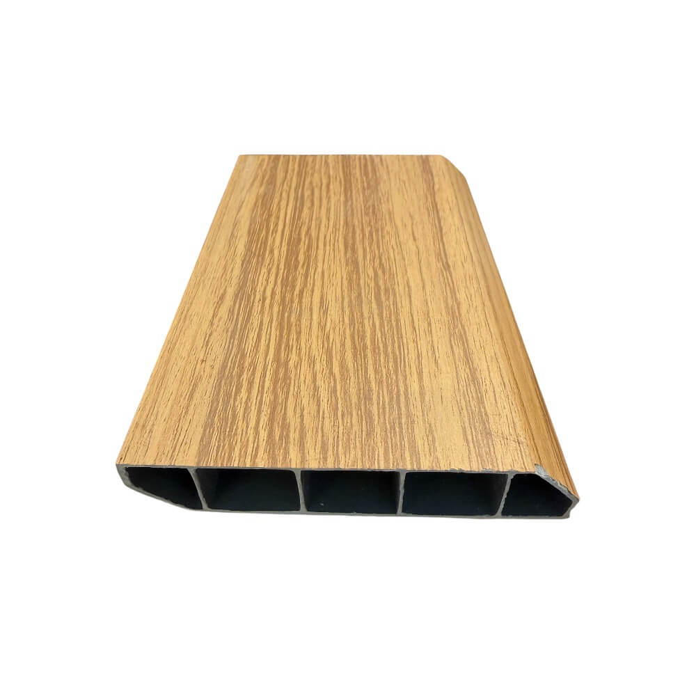 บัวพื้น PVC I.D.DECORATION รุ่น 027 ขนาด 10 X 2 X 300 ซม. สีน้ำตาล หนา 4 นิ้ว