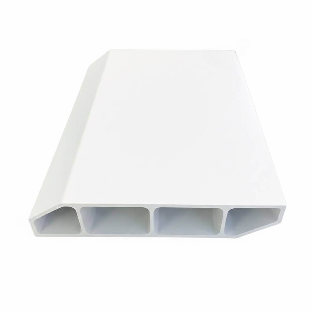 บัวพื้น PVC I.D.DECORATION รุ่น ขาวเรียบ ขนาด 7.5 X 1.5 X 300 ซม. สีขาวเรียบ หนา 3 นิ้ว