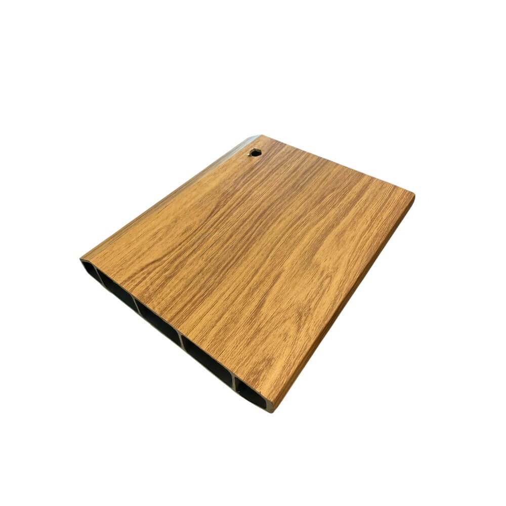 บัวพื้น PVC I.D.DECORATION รุ่นบาง 025 ขนาด 9.5 X 1.5 X 300 ซม. สีน้ำตาล หนา 4 นิ้ว