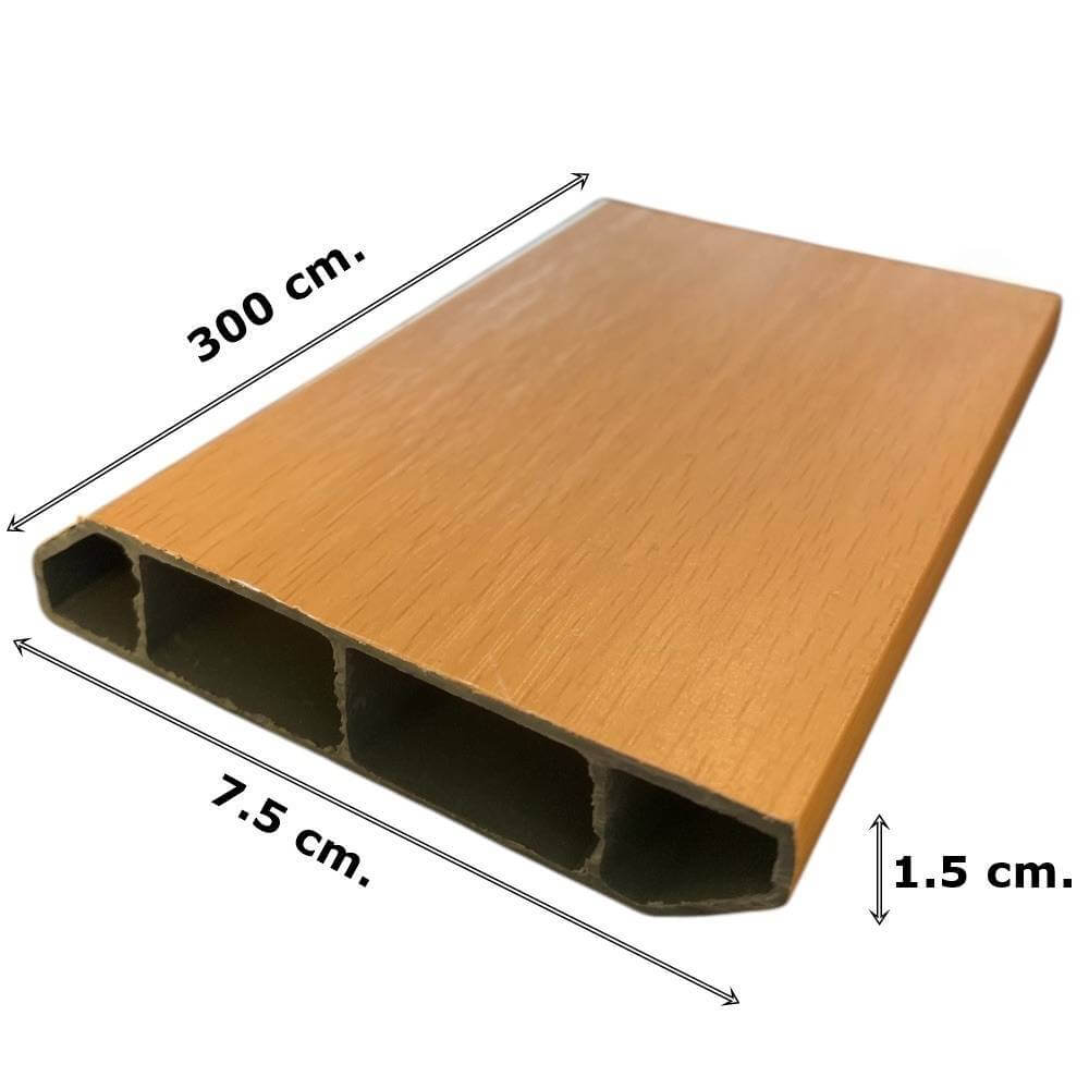 บัวพื้น PVC I.D.DECORATION รุ่น 406 ขนาด 7.5 X 1.5 X 300 ซม. สีครีม หนา 3 นิ้ว