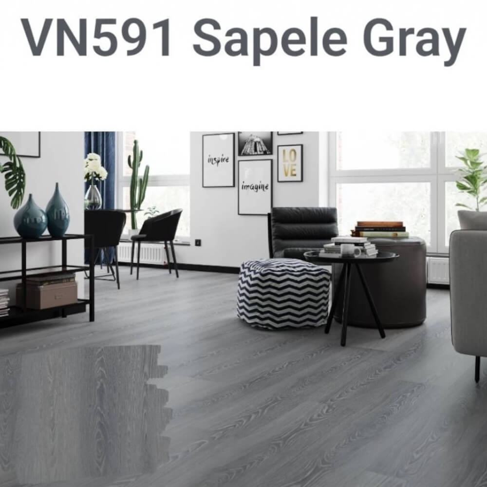 แผ่นพื้น SPC VISION FLOORING ขนาด 180 X 1220 X 5 มม. หนา 5 มม. รุ่น VN-591