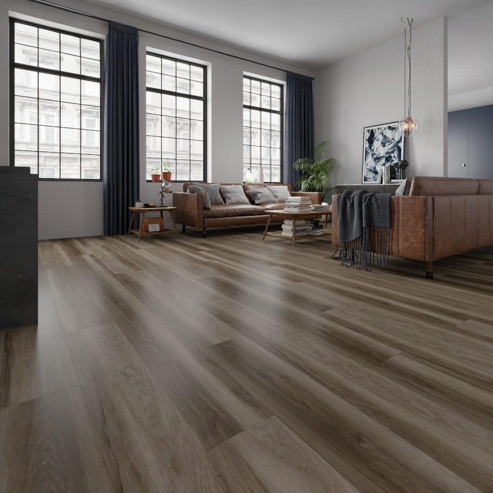 แผ่นพื้น SPC VISION FLOORING ขนาด 180 X 1220 X 5 มม. หนา 5 มม. รุ่น VN-590