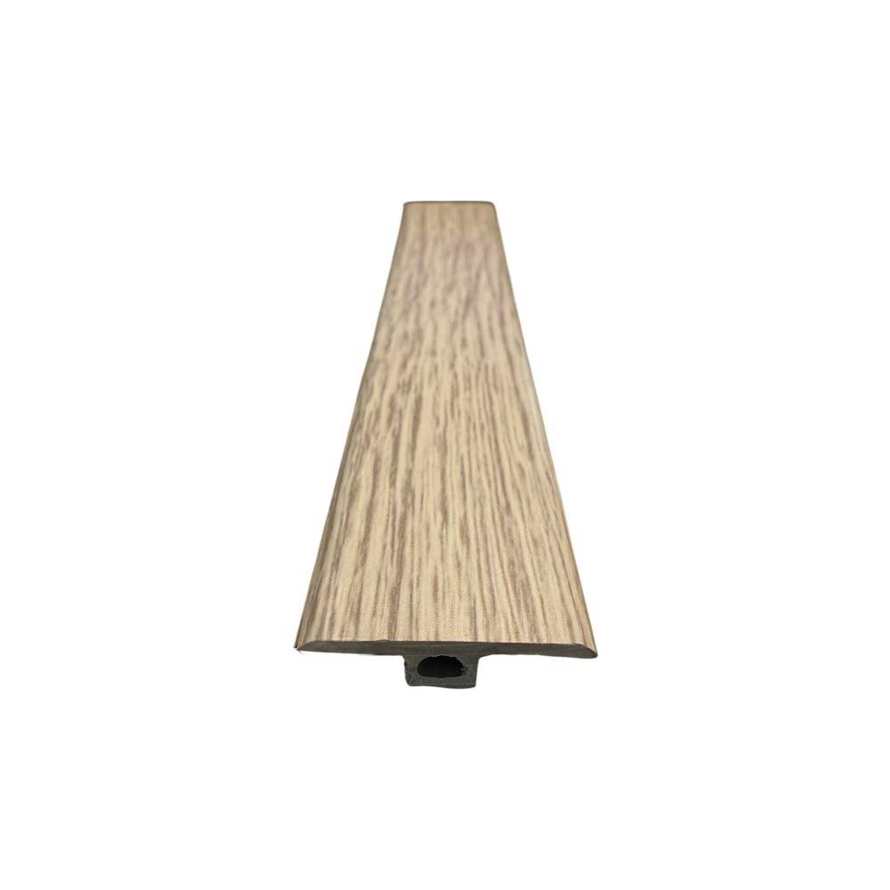 ตัวจบระดับเดียวกัน (T-JOINT) PVC I.D.DECORATION รุ่น 304 ขนาด 6 X 25 X 2400 มม. สีเทา_1