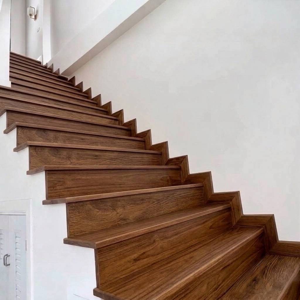 บันไดลูกนอน (STAIR TREAD) I.D.DECORATION รุ่น ID.8022 ขนาด 25 X 300 X 1200 มม. สีน้ำตาล_4