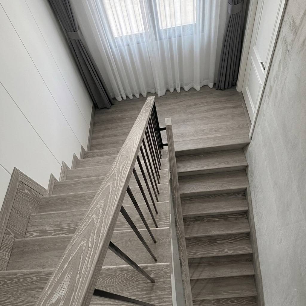 ราวจับบันได (STAIR HANDRAIL) I.D.DECORATION รุ่น ID.8006 ขนาด 25 X 70 X 2000 มม. สีเทา_3