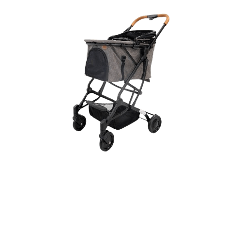 รถเข็นสัตว์เลี้ยง HOSTTAIL 2-IN-1 PET สีเทา