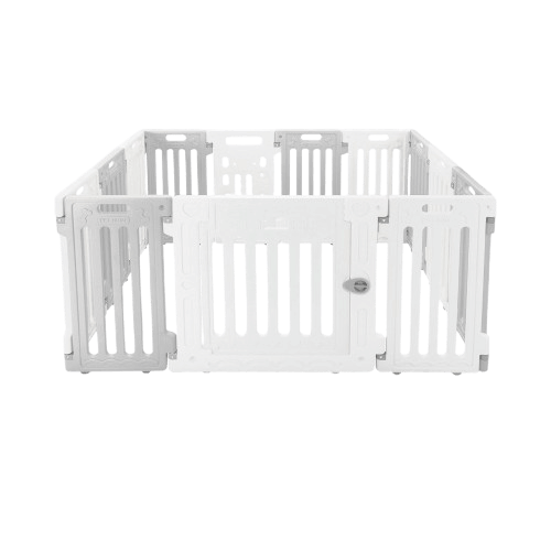 คอกกั้นสุนัข HOSTTAIL รุ่น PET HOME ไซต์ M สี เทา-ขาว