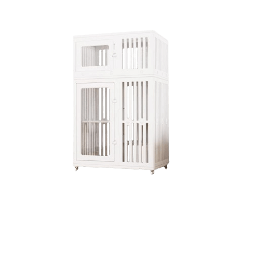 บ้านสัตว์เลี้ยง HOSTTAIL รุ่น CAT SPACE CONDO 3 STEP 85X58X134CM สีขาว