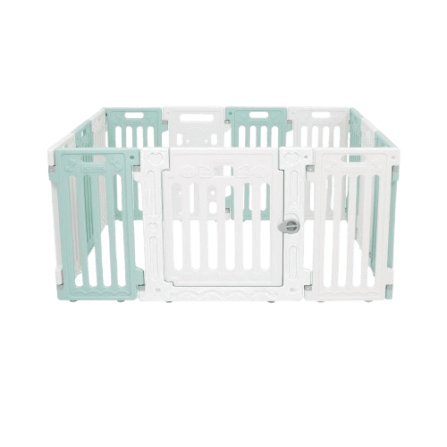 คอกกั้นสุนัข HOSTTAIL รุ่น PET HOME ไซต์ M สี เขียว-ขาว_0