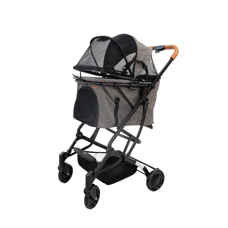 รถเข็นสัตว์เลี้ยง HOSTTAIL 2-IN-1 PET สีเทา