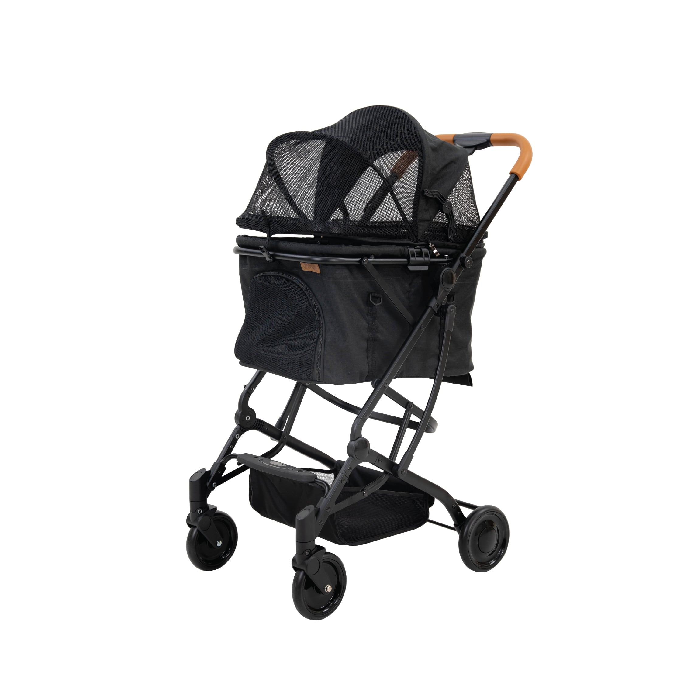 รถเข็นสัตว์เลี้ยง HOSTTAIL 2-IN-1 PET สีดำ_0