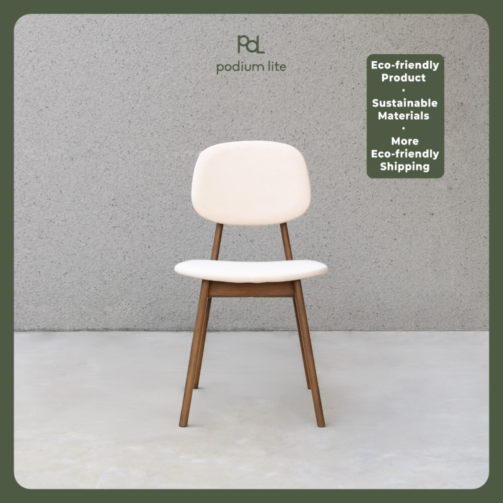 เก้าอี้ทานข้าว PODIUM LITE รุ่น PLUS BUNNY CHAIR สี WALNUT BROWN (ถอดประกอบได้)