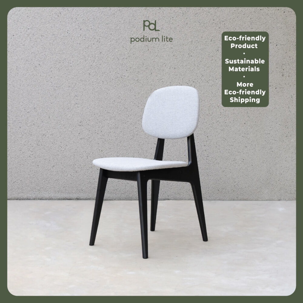 เก้าอี้ทานข้าว PODIUM LITE รุ่น PLUS BUNNY CHAIR สี BLACK (ถอดประกอบได้)
