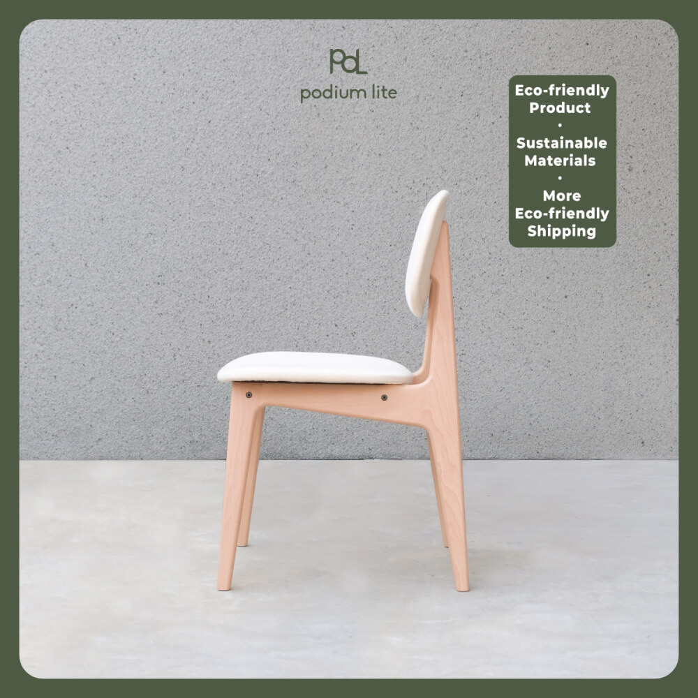 เก้าอี้ทานข้าว PODIUM LITE รุ่น PLUS BUNNY CHAIR สี PURE NATURAL (ถอดประกอบได้)