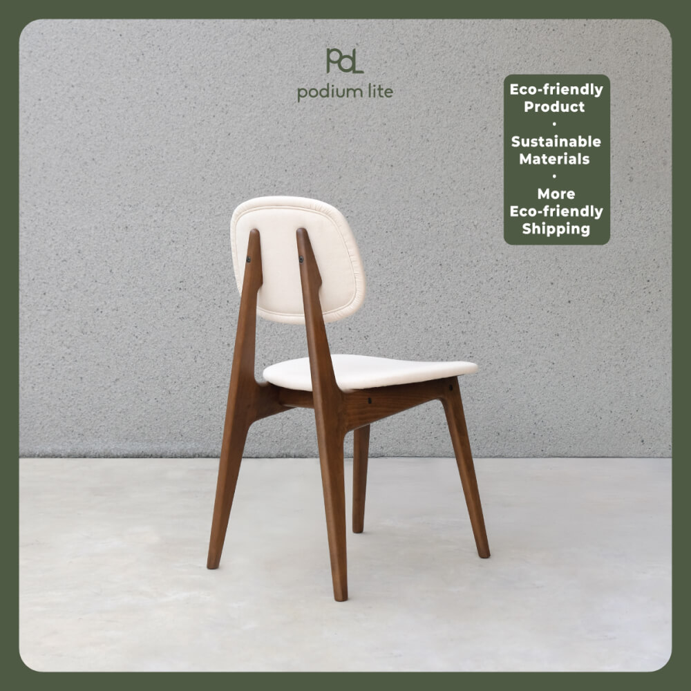 เก้าอี้ทานข้าว PODIUM LITE รุ่น PLUS BUNNY CHAIR สี WALNUT BROWN (ถอดประกอบได้)