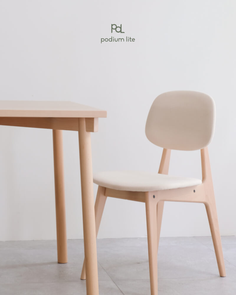 เก้าอี้ทานข้าว PODIUM LITE รุ่น PLUS BUNNY CHAIR สี PURE NATURAL (ถอดประกอบได้)