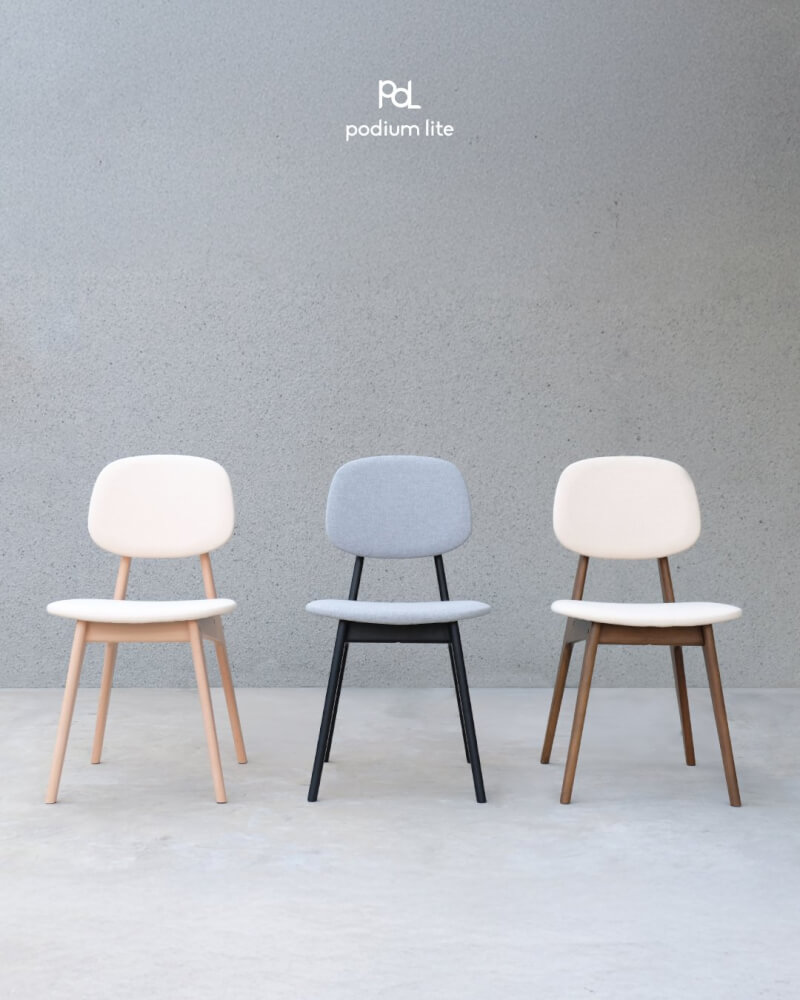 เก้าอี้ทานข้าว PODIUM LITE รุ่น PLUS BUNNY CHAIR สี WALNUT BROWN (ถอดประกอบได้)