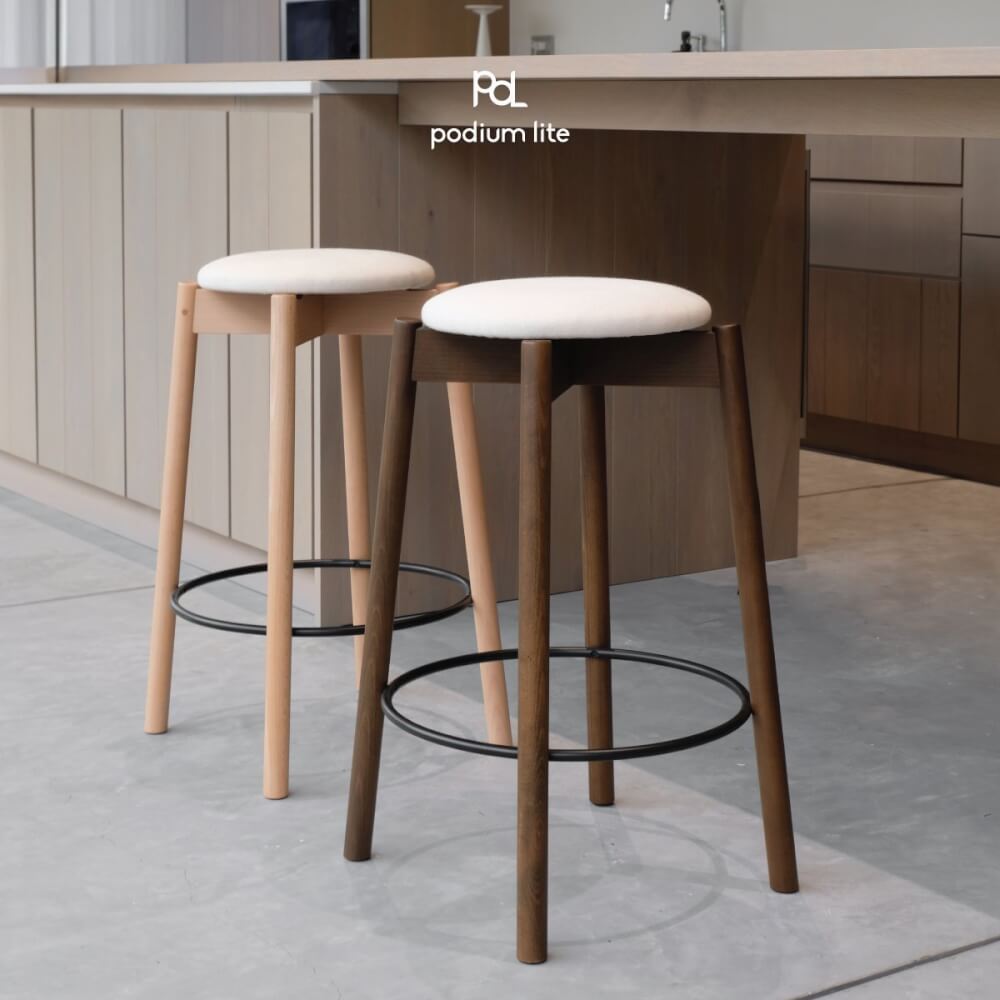 เก้าอี้บาร์ PODIUM LITE รุ่น PLUS MID STOOL สี PURE NATURAL (ถอดประกอบได้)