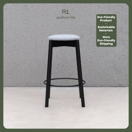 เก้าอี้บาร์ PODIUM LITE รุ่น PLUS MID STOOL สี BLACK (ถอดประกอบได้)_1