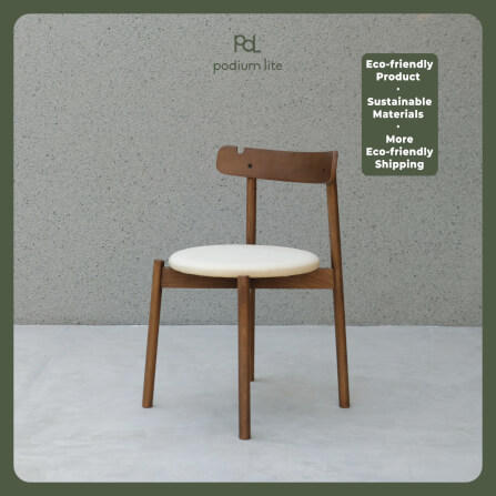 เก้าอี้ทานข้าว PODIUM LITE รุ่น PLUS CHAIR สี WALNUT BROWN (ถอดประกอบได้)_2