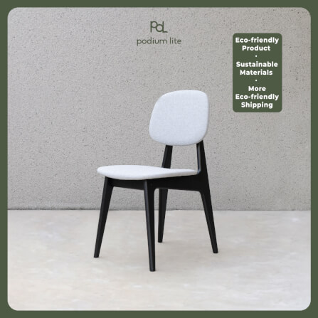 เก้าอี้ทานข้าว PODIUM LITE รุ่น PLUS BUNNY CHAIR สี BLACK (ถอดประกอบได้)_2