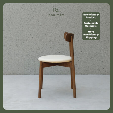 เก้าอี้ทานข้าว PODIUM LITE รุ่น PLUS CHAIR สี WALNUT BROWN (ถอดประกอบได้)_3