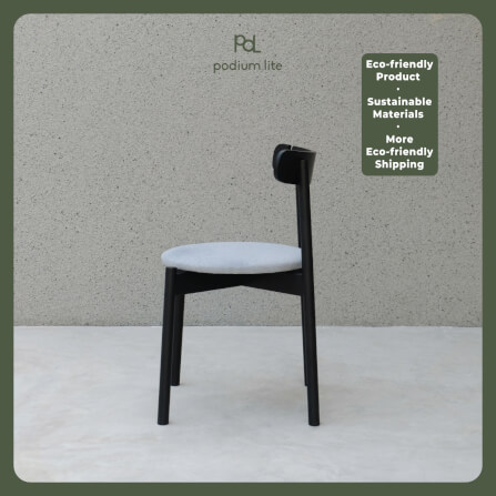 เก้าอี้ทานข้าว PODIUM LITE รุ่น PLUS CHAIR สี BLACK (ถอดประกอบได้)_3