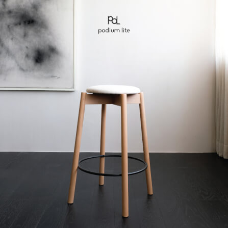 เก้าอี้บาร์ PODIUM LITE รุ่น PLUS MID STOOL สี PURE NATURAL (ถอดประกอบได้)_3