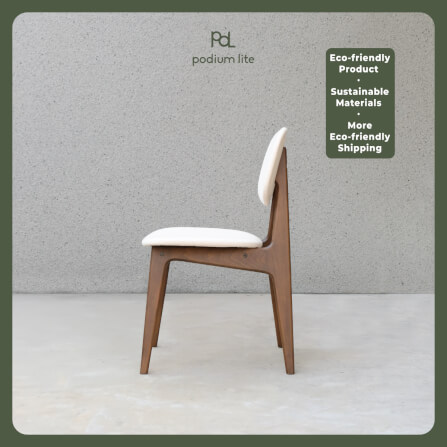 เก้าอี้ทานข้าว PODIUM LITE รุ่น PLUS BUNNY CHAIR สี WALNUT BROWN (ถอดประกอบได้)_3