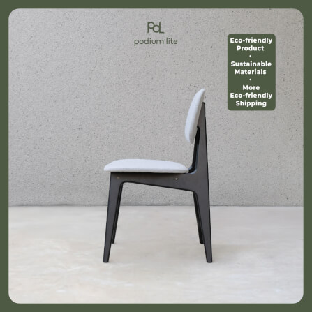 เก้าอี้ทานข้าว PODIUM LITE รุ่น PLUS BUNNY CHAIR สี BLACK (ถอดประกอบได้)_3