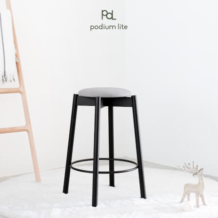 เก้าอี้บาร์ PODIUM LITE รุ่น PLUS MID STOOL สี BLACK (ถอดประกอบได้)_4