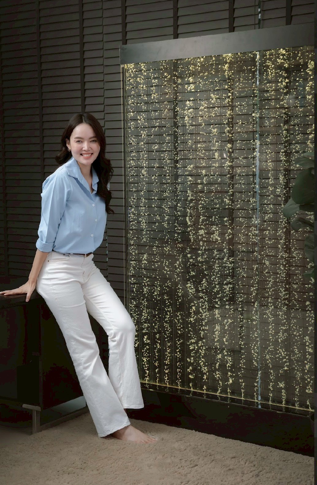 ฉากกั้นอะครีลิค BUBBLE STELLA รุ่น A-11 ม่านน้ำฟองอากาศ,สีดำ_5