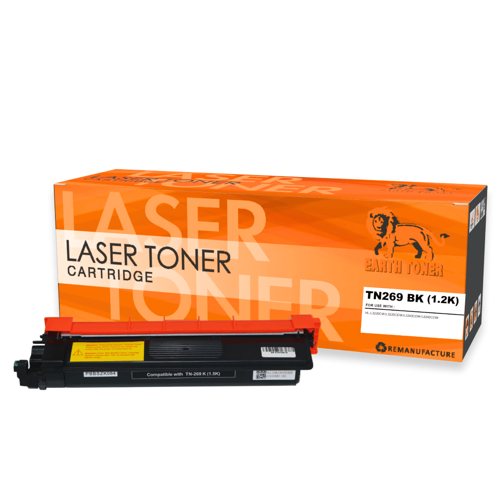 หมึกพิมพ์เลเซอร์ EARTH TONER รุ่น TN269BK สีดำ