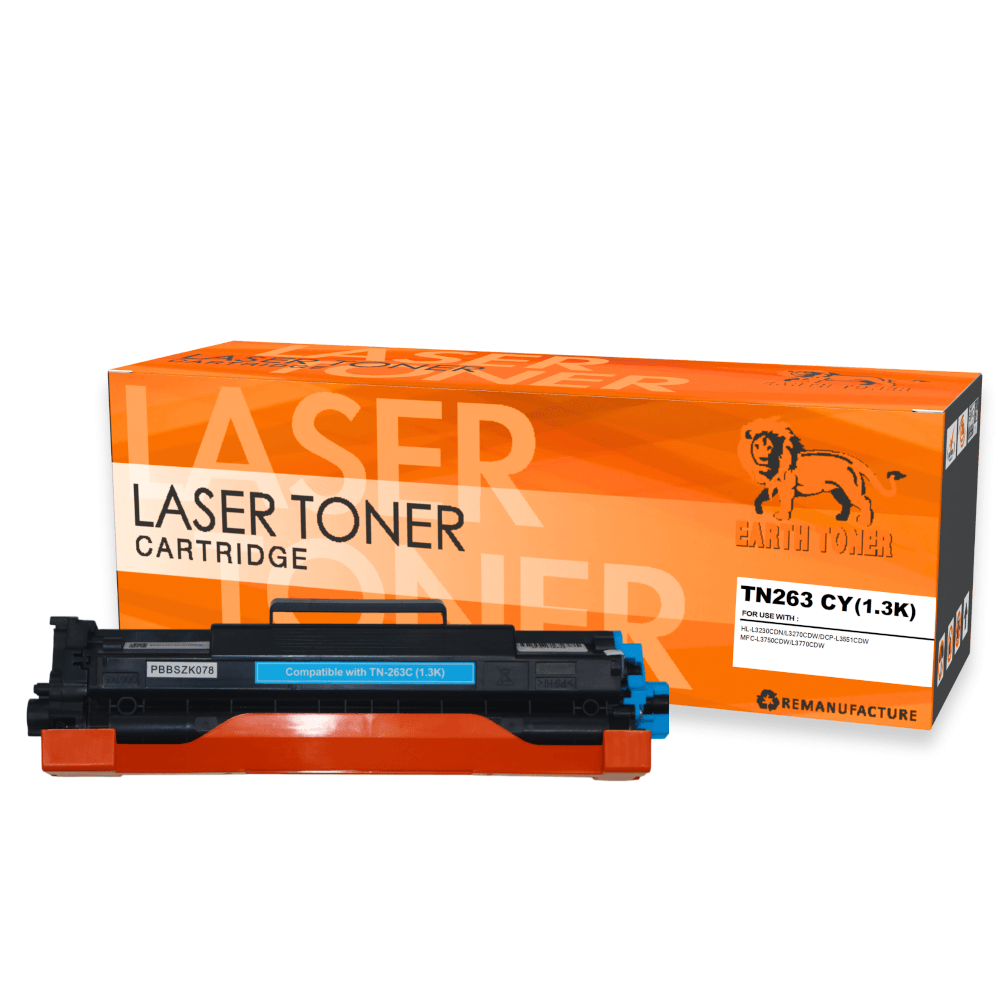 หมึกพิมพ์เลเซอร์ EARTH TONER รุ่น TN263C สีฟ้า_0
