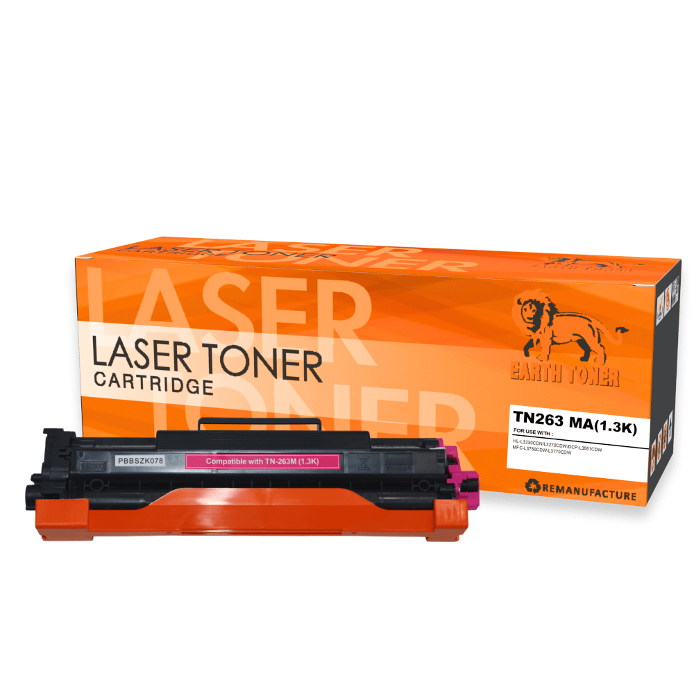 หมึกพิมพ์เลเซอร์ EARTH TONER รุ่น TN263M สีแดง_0