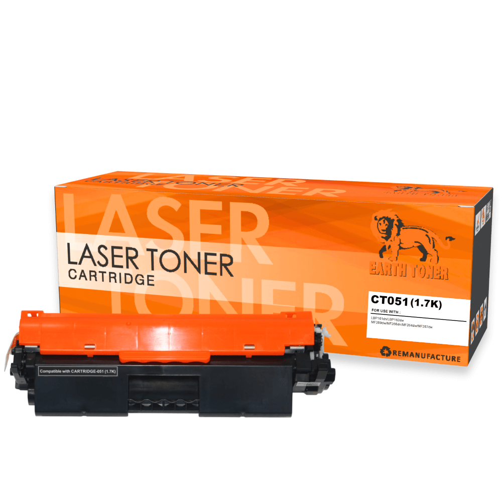 หมึกพิมพ์เลเซอร์ EARTH TONER รุ่น CARTRIDGE-051 สีดำ_0