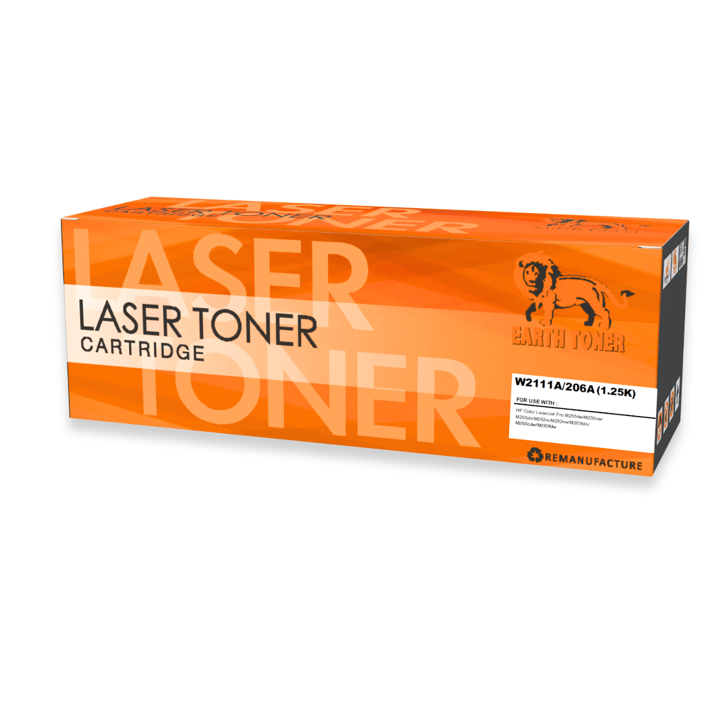 หมึกพิมพ์เลเซอร์ EARTH TONER รุ่น W2111A CY (206A) สีฟ้า_0