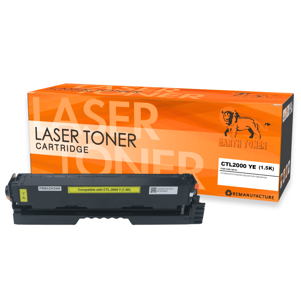 หมึกพิมพ์เลเซอร์ EARTH TONER รุ่น CTL-2000 Y สีเหลือง
