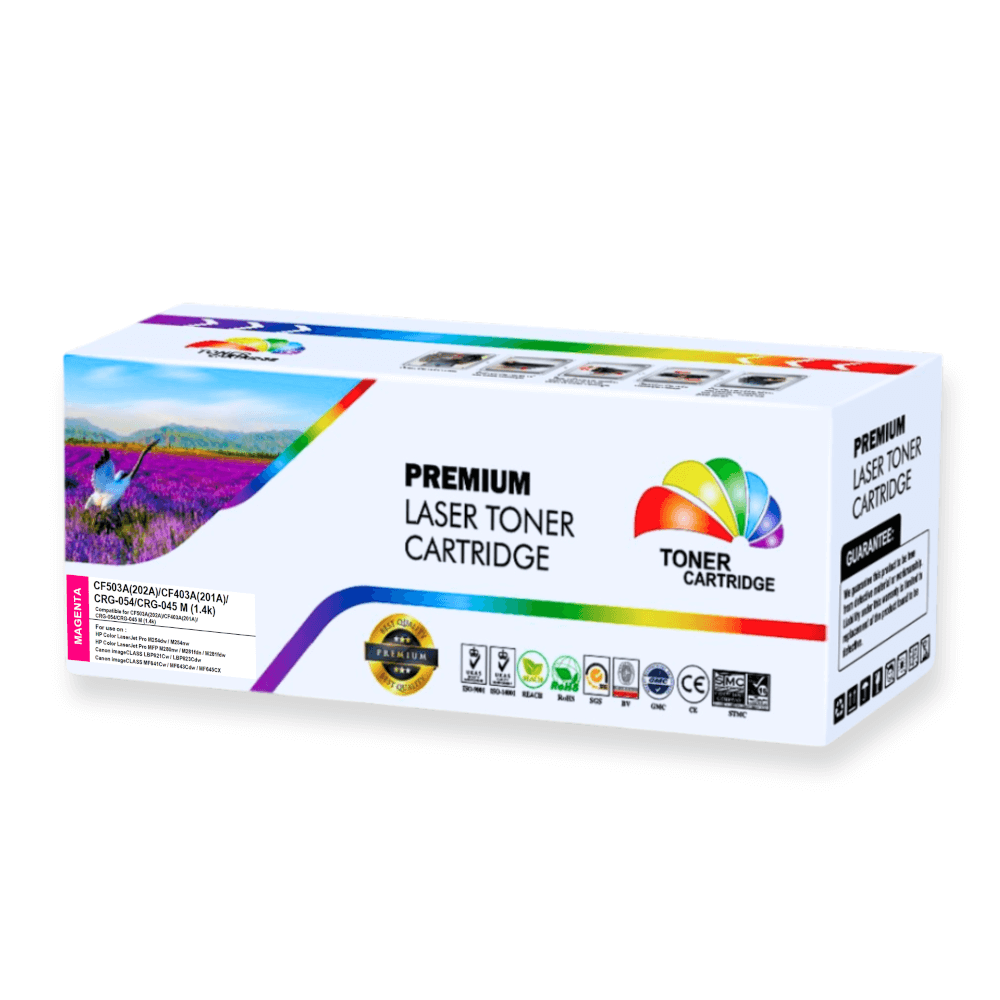 หมึกพิมพ์เลเซอร์ COLOR BOX รุ่น CF503A(202A)/CF403A(201A)/CRG-054/CRG-045 M แดง