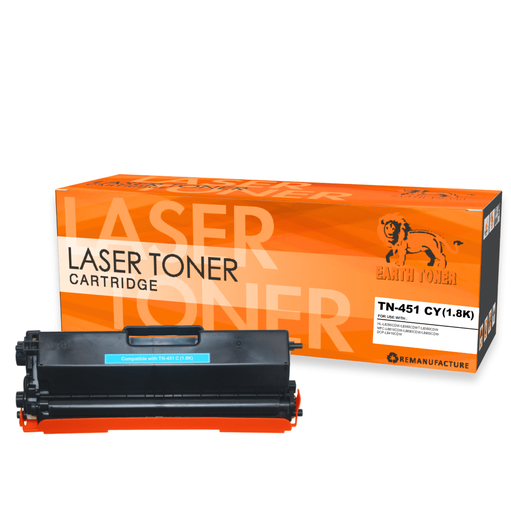 หมึกพิมพ์เลเซอร์ EARTH TONER รุ่น TN-451C สีฟ้า