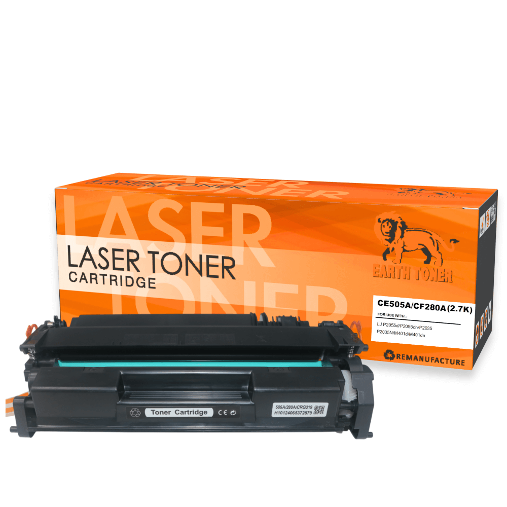 หมึกพิมพ์เลเซอร์ EARTH TONER รุ่น CE505A/CF280A/CRT-320 สีดำ_1