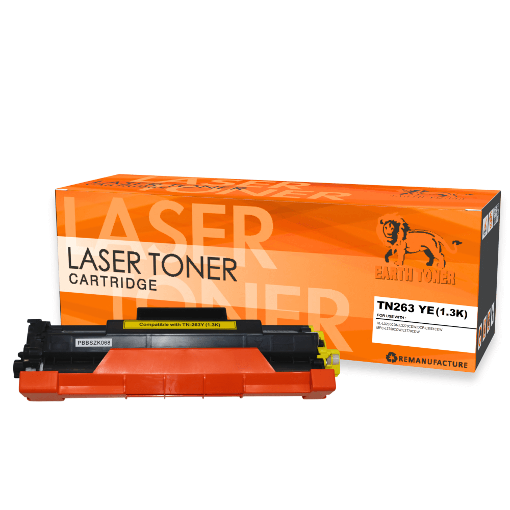 หมึกพิมพ์เลเซอร์ EARTH TONER รุ่น TN263Y สีเหลือง_1