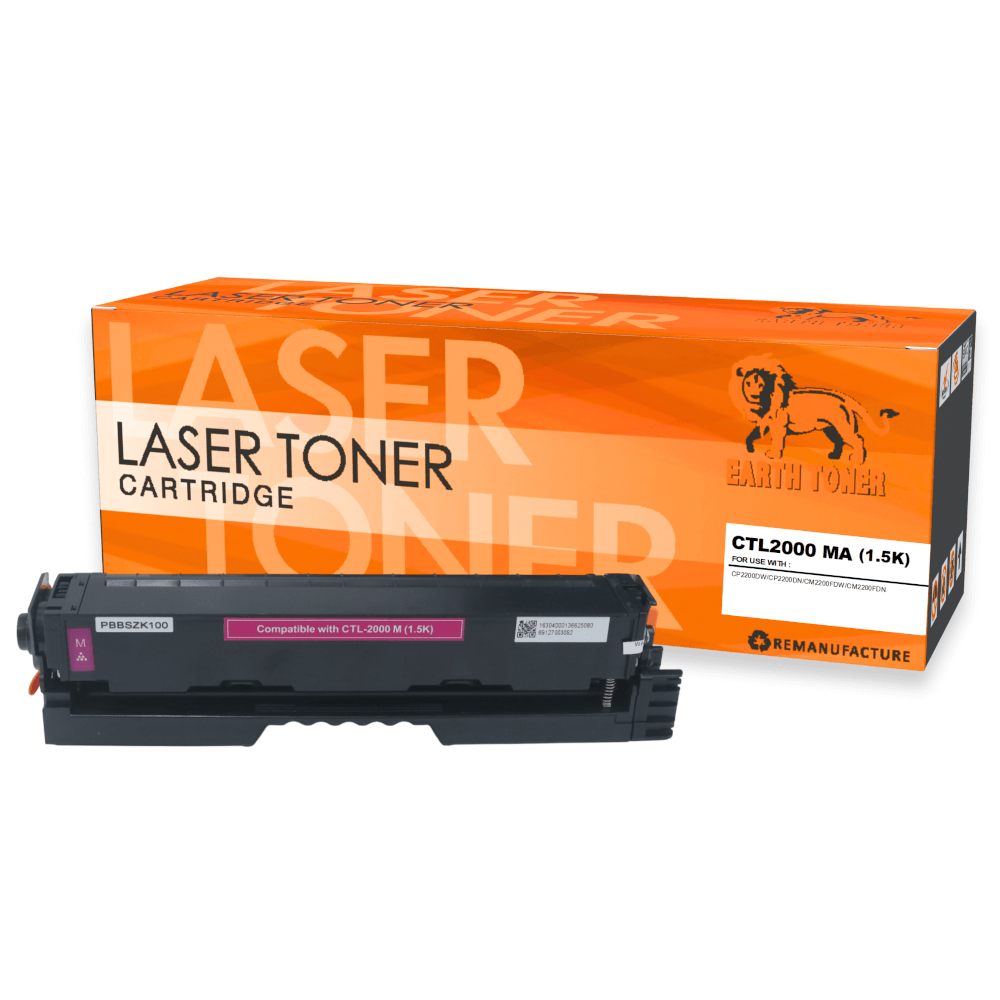 หมึกพิมพ์เลเซอร์ EARTH TONER รุ่น CTL-2000 M  สีแดง