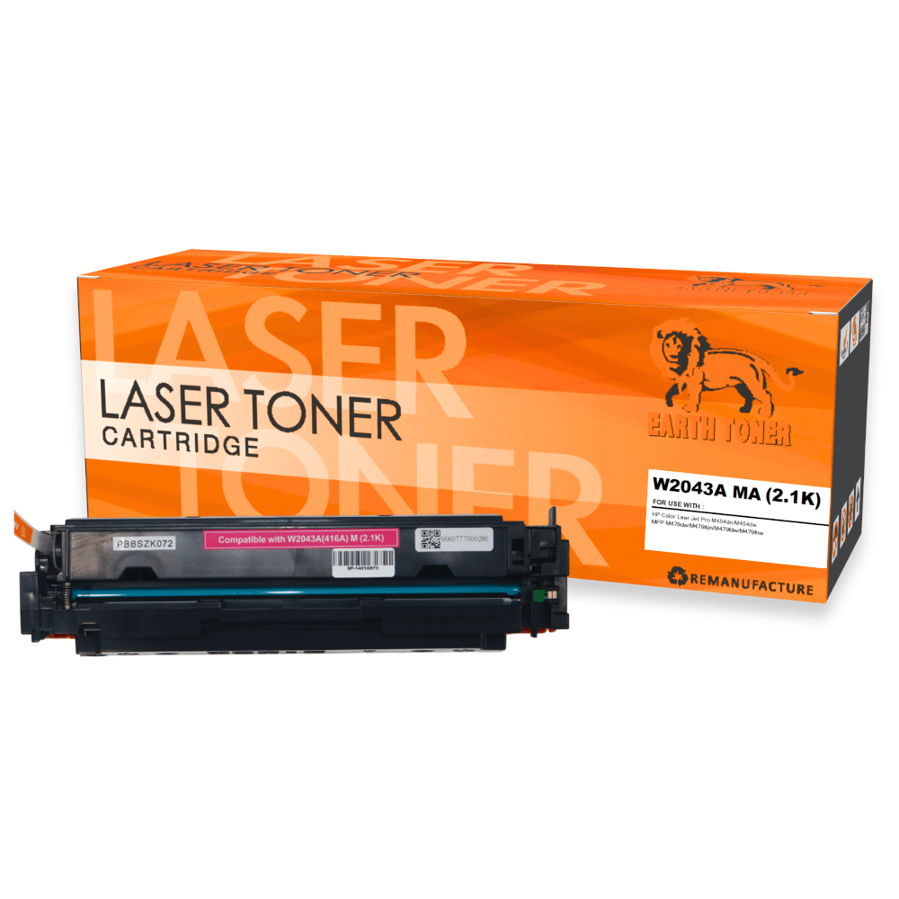 หมึกพิมพ์เลเซอร์ EARTH TONER รุ่น W2043A (416A) สีแดง