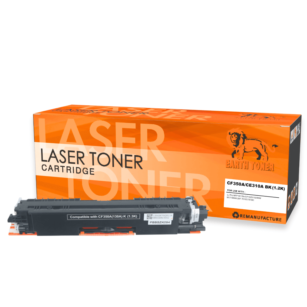 หมึกพิมพ์เลเซอร์ EARTH TONER รุ่น CF351A (130A) สีฟ้า