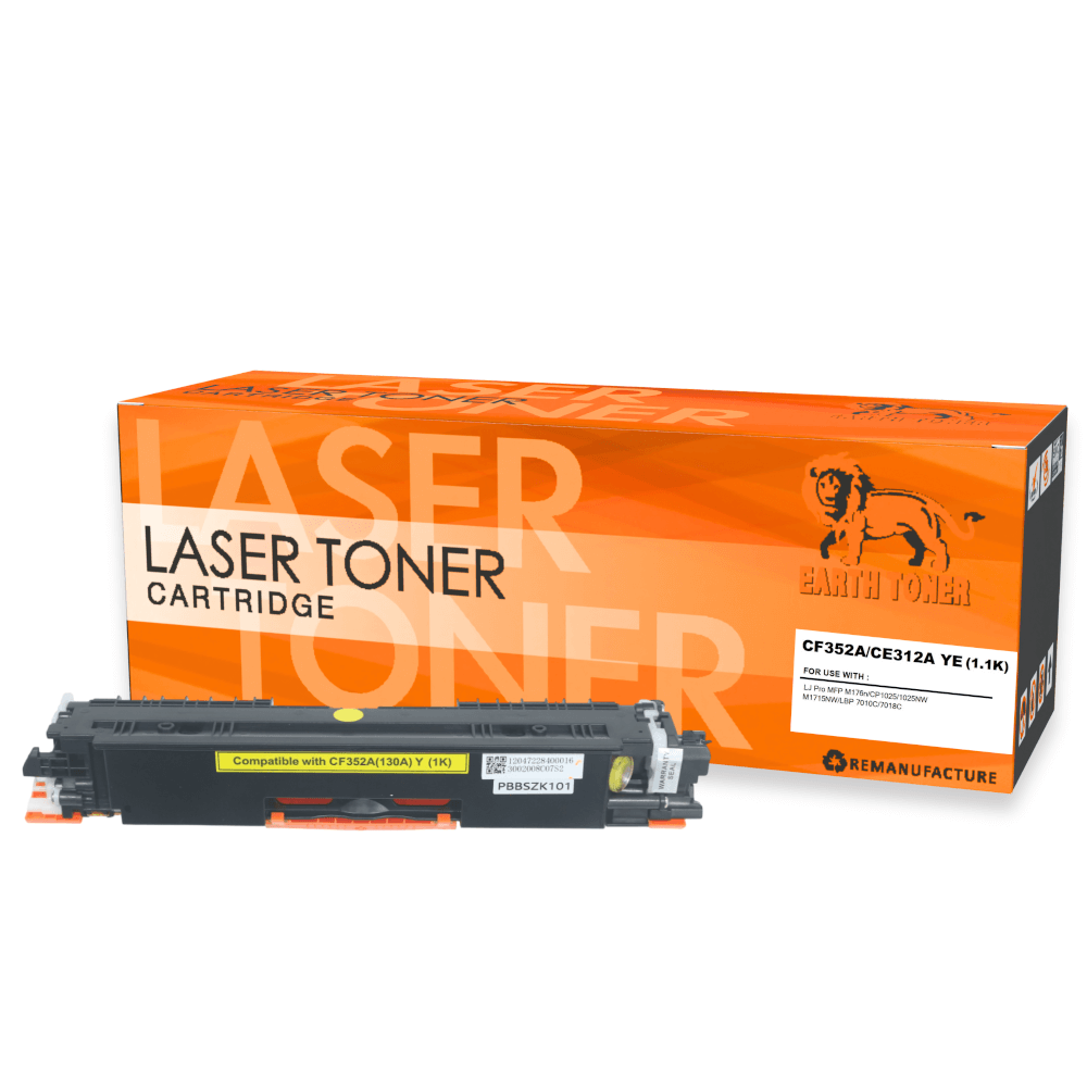 หมึกพิมพ์เลเซอร์ EARTH TONER รุ่น CF352A (130A) สีเหลือง